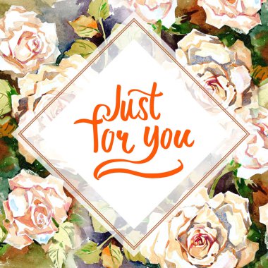 Yabani gül çiçek çerçeve