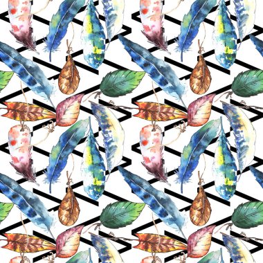 Aquarelle tüy arka planı için