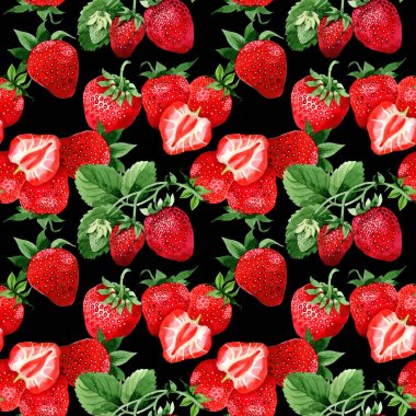 suluboya çilek deseni