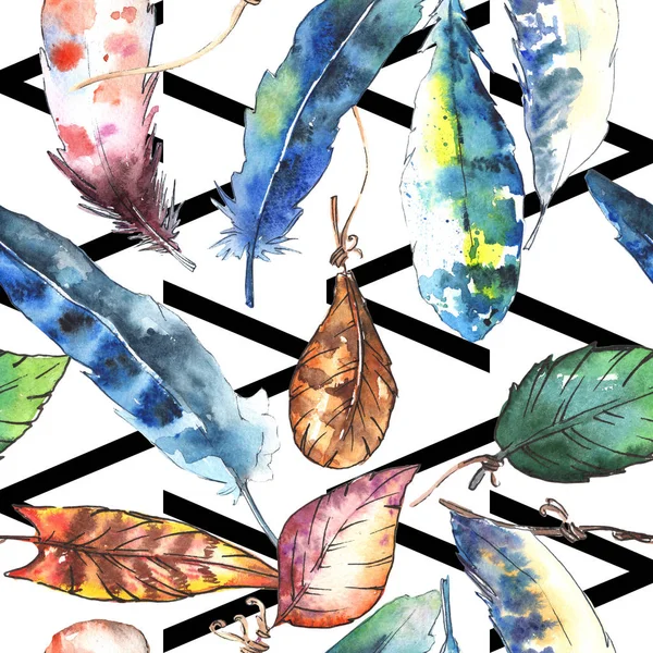 Aquarelle tüy arka planı için