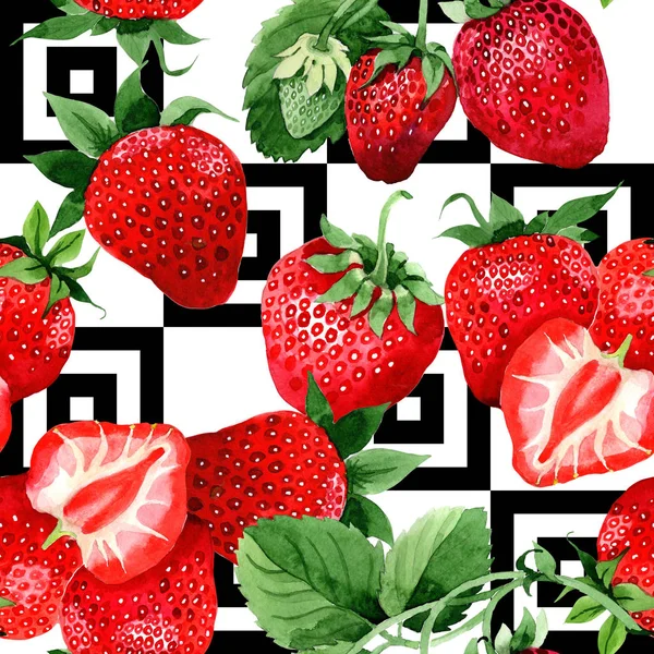 suluboya çilek deseni