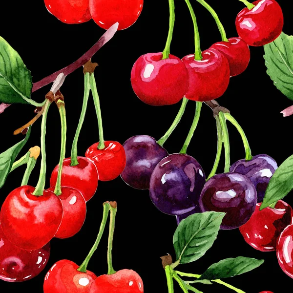 Menü için kiraz desen