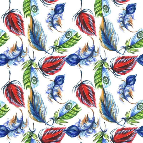 Suluboya kuş tüyü desen Wing.