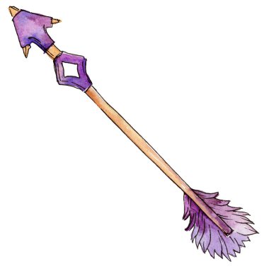 Mutlu Sevgililer günü aşk kutlama ok izole bir suluboya tarzında.