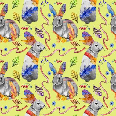 Suluboya kuş tüyü desen Wing.