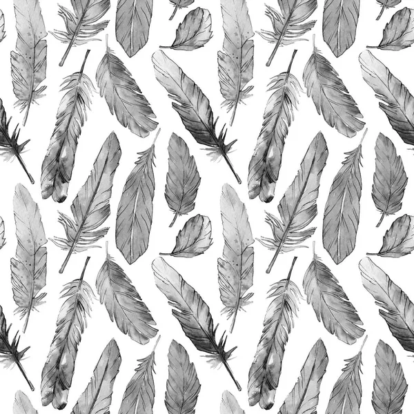 Suluboya kuş tüyü desen Wing.