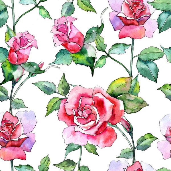 Kır çiçeği gül çiçek deseni suluboya tarzında.