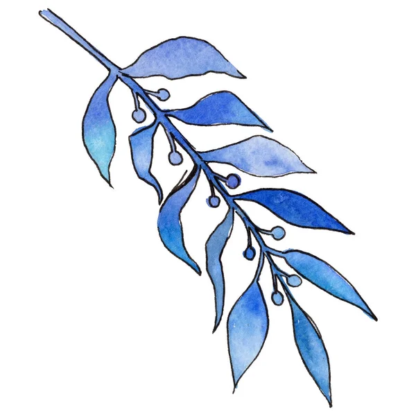 Tropikal Hawaii izole bir suluboya tarzında bırakır.