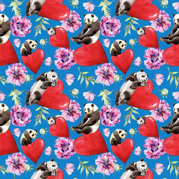 Kır çiçeği haşhaş çiçek deseni suluboya tarzında.