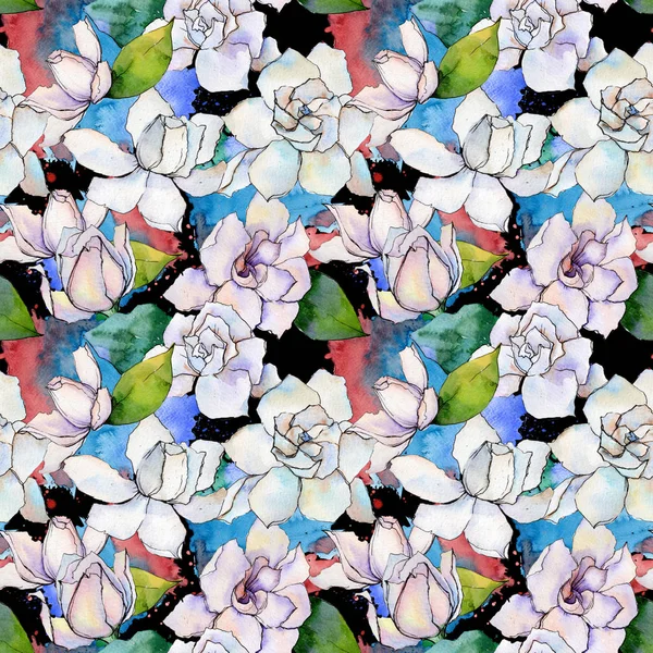 Vadvirág gerbera virágmintás akvarell stílusú. — Stock Fotó