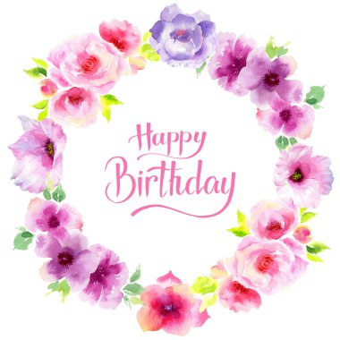 Eustoma çiçek çelenk 