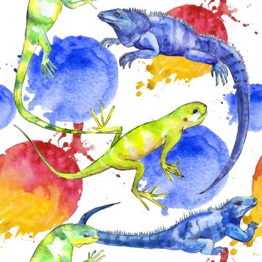 Egzotik Iguanas desen 