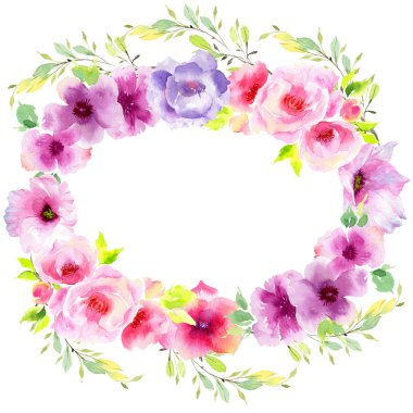 Eustoma çiçek çelenk 