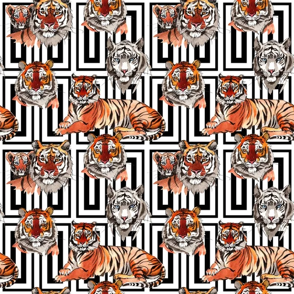 Exotische tijgers patroon — Stockfoto