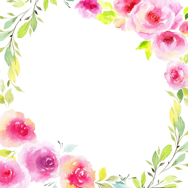 Eustoma Kwiaty ramki — Zdjęcie stockowe