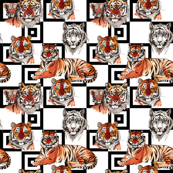 Exotic tigers pattern