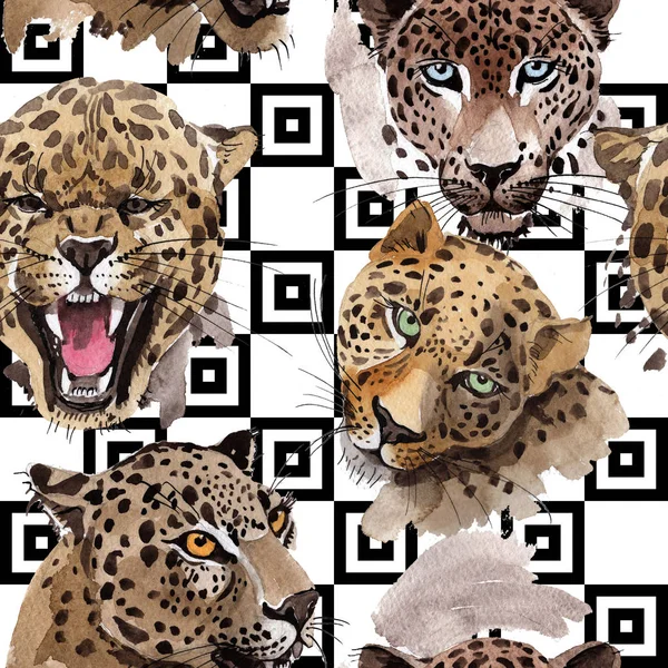 Exotic leopards pattern