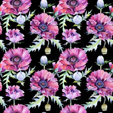 Poppy veldboeket patroon