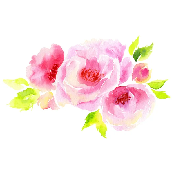 Wildblume Eustoma Blume in einem Aquarell-Stil isoliert. — Stockfoto