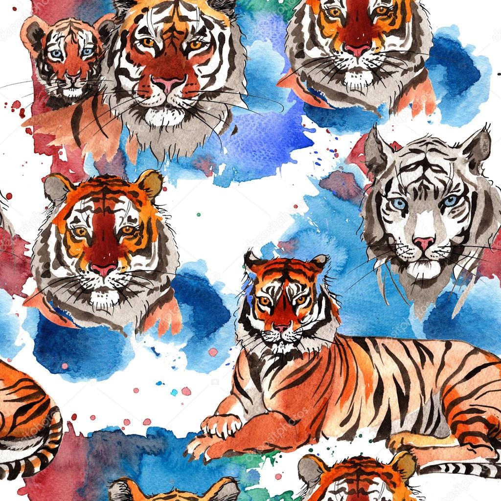 Exotic tigers pattern