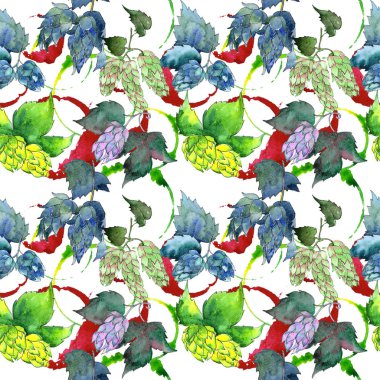 Kır çiçeği atlama çiçek deseni suluboya tarzında.