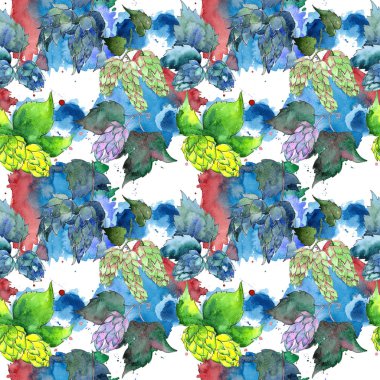 Kır çiçeği atlama çiçek deseni suluboya tarzında.