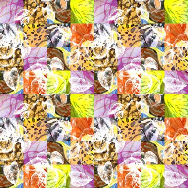 Egzotik kelebek vahşi böcek desen suluboya tarzında.