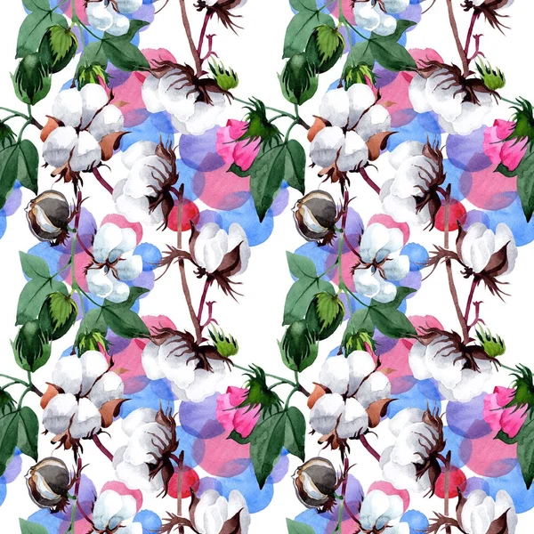 Pamuk suluboya tarzında çiçek desenli.