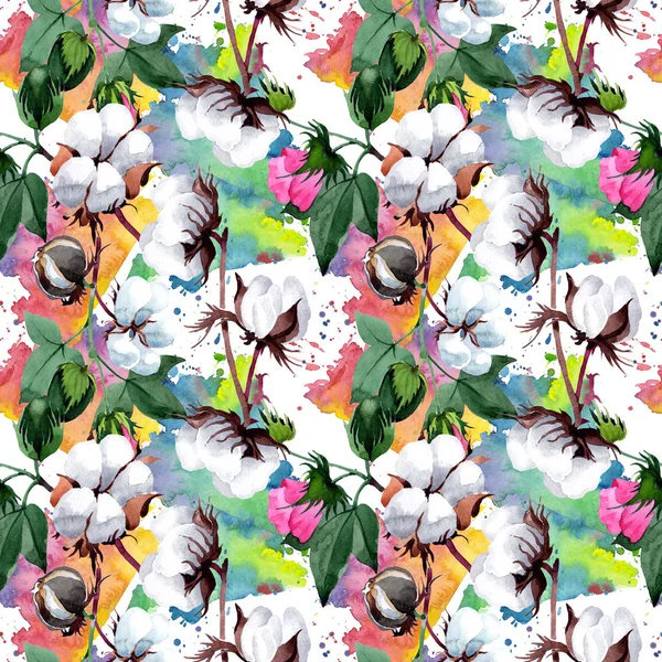 Pamuk suluboya tarzında çiçek desenli.