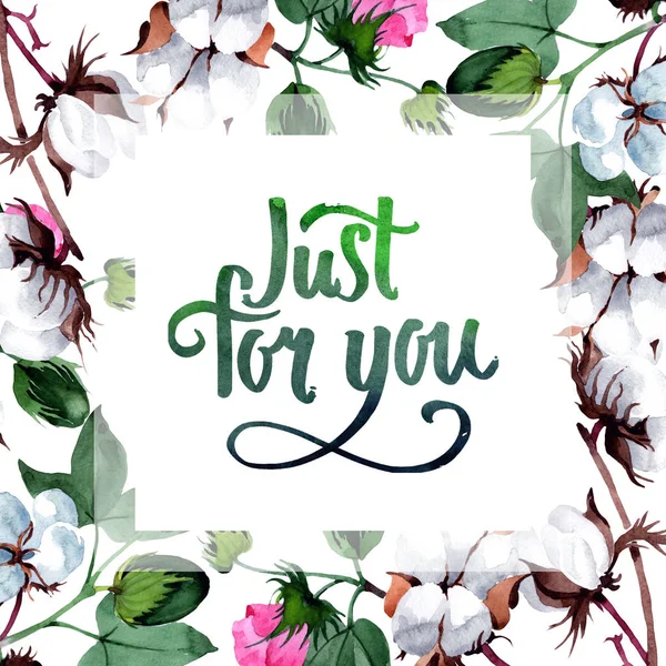 Pamuk suluboya tarzında çiçek çerçeveli.