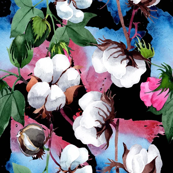 Pamuk suluboya tarzında çiçek desenli.