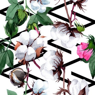 Pamuk suluboya tarzında çiçek desenli.