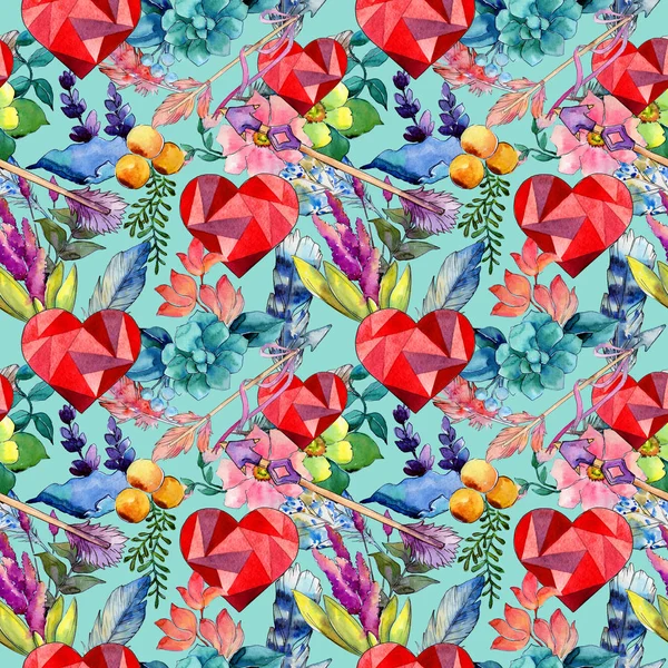 Tropický květinový vzor ve stylu akvarelu. — Stock fotografie