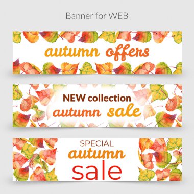 Kavak çerçevenin çizilmiş bir suluboya tarzında sonbahar yaprak.