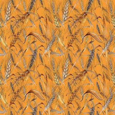 Kır çiçeği spica desen suluboya tarzında.