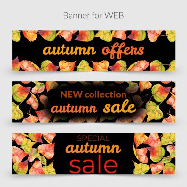 Kavak çerçevenin çizilmiş bir suluboya tarzında sonbahar yaprak.