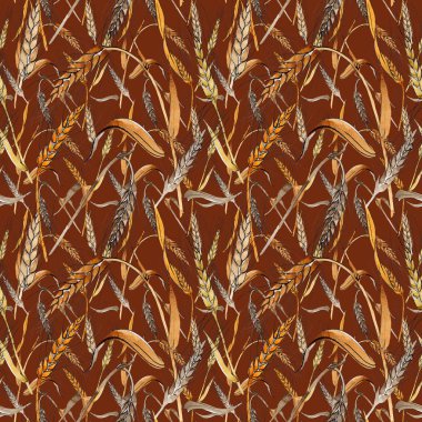 Kır çiçeği spica desen suluboya tarzında.