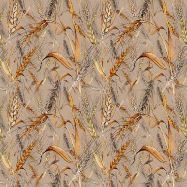 Kır çiçeği spica desen suluboya tarzında.