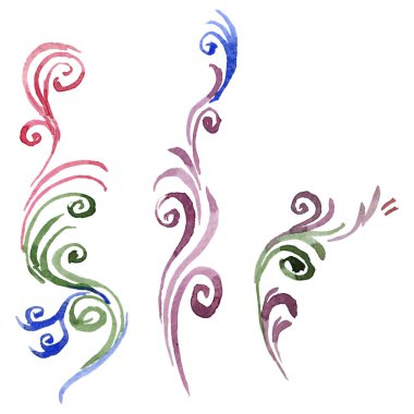 İhtimaline karşı izole bir suluboya stili.