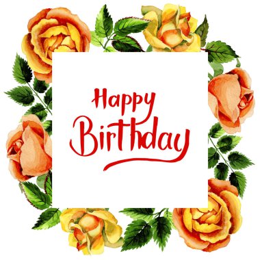 Kır çiçeği gül çiçek deseni suluboya tarzında.