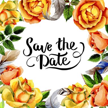 Kır çiçeği gül çiçek deseni suluboya tarzında.