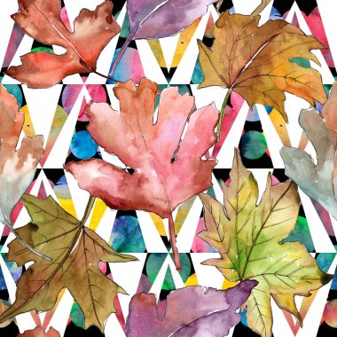 Alıç desen suluboya tarzında yaprakları.