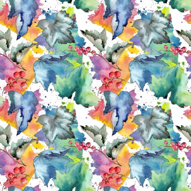 Frenk üzümü desen izole bir suluboya tarzında bırakır..