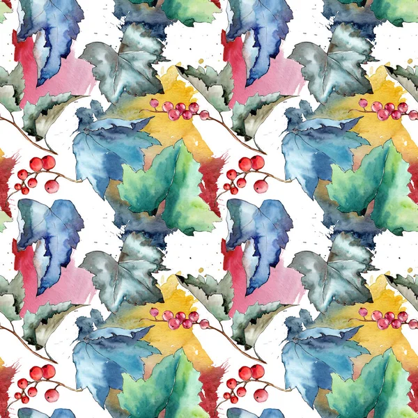 Frenk üzümü desen izole bir suluboya tarzında bırakır..