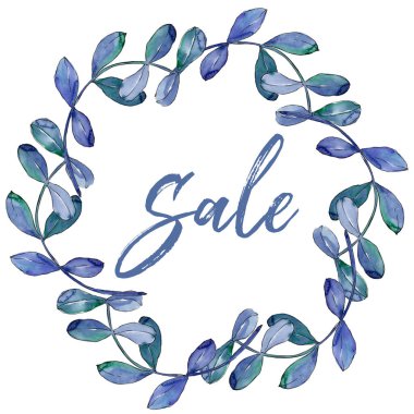 Akasya çelenk suluboya tarzında bırakır..