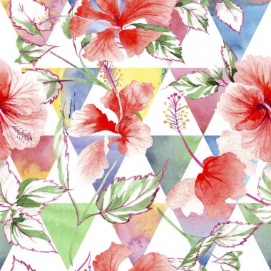 Kır çiçeği gül çiçek deseni suluboya tarzında.