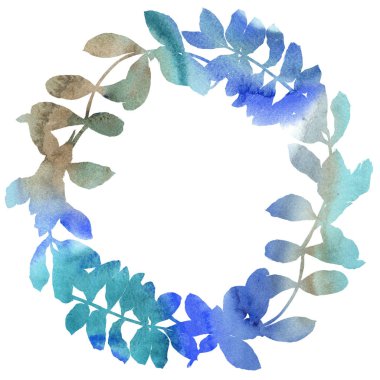 Akasya çelenk suluboya tarzında bırakır..