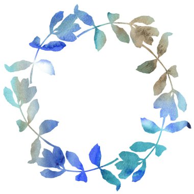 Akasya çelenk suluboya tarzında bırakır..