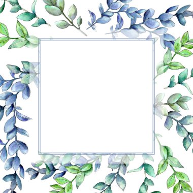 Şimşir çerçeve bir suluboya tarzında bırakır..