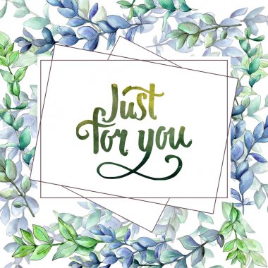 Şimşir çerçeve bir suluboya tarzında bırakır..